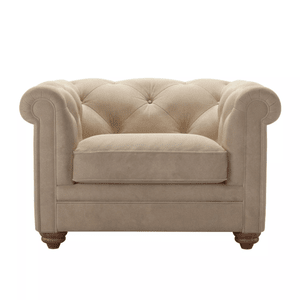 Patrick Loveseat in Fawn Aquaclean Clever Velvet